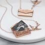 Personalised Photo Envelope Necklace With Bird, thumbnail 1 of 9