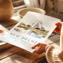 Delhi India Travel Poster Of The Lotus Temple, thumbnail 4 of 7