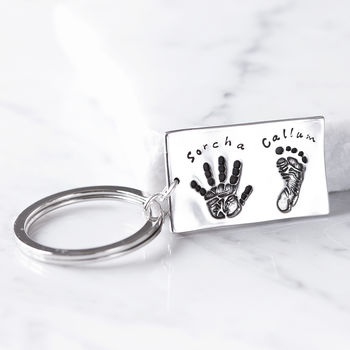 Personalised Hand Foot And Pet Print Key Ring, 4 of 9