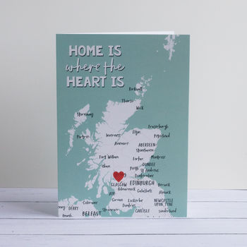 Home Is Where The Heart Is Greetings Card Scotland, 2 of 2