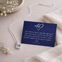 40th Birthday Sterling Silver Four Ring Pendant Necklace, thumbnail 1 of 6