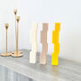 Colourful Block Pillar Candle Geometric Dinner Candles, thumbnail 5 of 6