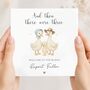 New Baby Goose Card, Goose New Baby Card, Then There Were Three Family, thumbnail 1 of 2