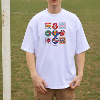 Arsenal Beer Mats Oversized T Shirt, 5 of 10