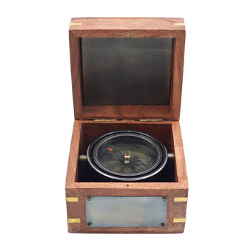 Personalised Royal Gimbal Compass Gift With Your Text, 6 of 11