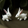 Glass Rabbit Ornament In Gift Box, thumbnail 1 of 3