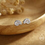 Sterling Silver Ammonite Shell Stud Earrings, thumbnail 3 of 12