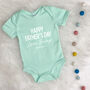 Happy Father's Day Love Bump Babygrow, thumbnail 4 of 8