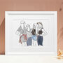 Personalised Friends Or Family Group Drawing, thumbnail 2 of 7