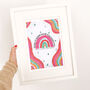 'Look For Rainbows' Illustrated Print, thumbnail 2 of 4