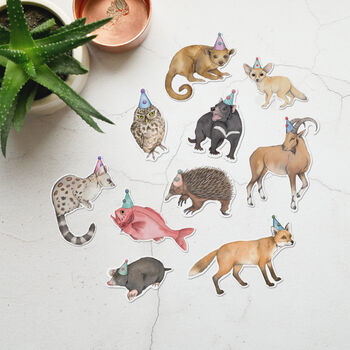 Party Animal Sticker Set, 2 of 4