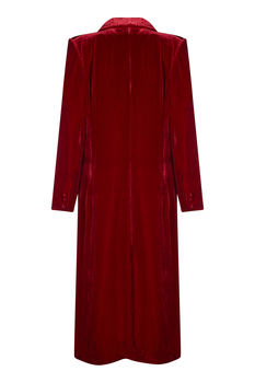 Vintage 1940's Style Red Velvet Party Coat, 3 of 3
