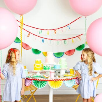 Colourful Bunting Banner 7ft, 3 of 5