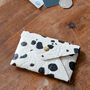 Pinatex Dalmatian Dotty Print Card Holder, thumbnail 3 of 4