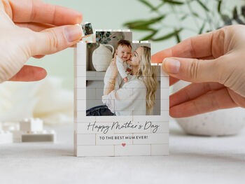Personalised Photo Block Keepsake, Happy Mother's Day Gift For New Mums And First Mother's Day, 9 of 12