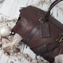 Personalised Corporate Gift Leather Weekend Bag, thumbnail 8 of 9