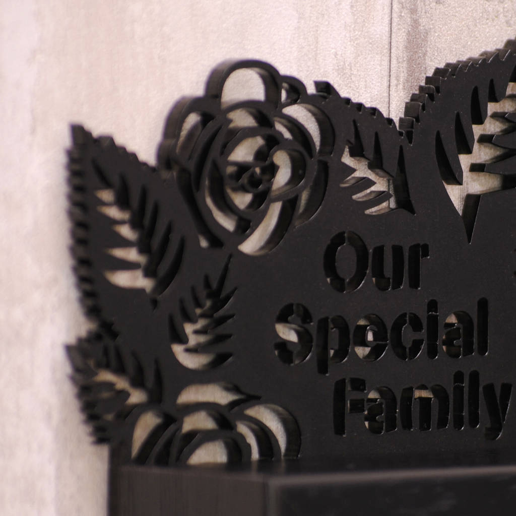 Personalised Large Rose Garden Key Holder By Urban Twist