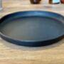 Personalised Black Round Leather Accessories Tray, thumbnail 4 of 6