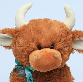 Large Scottish Highland Coo With Happy Easter Heart, 4 of 4