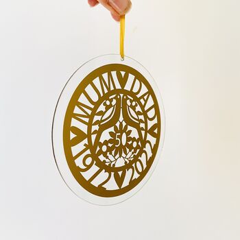 Golden Anniversary Hanging Ornament, 8 of 11