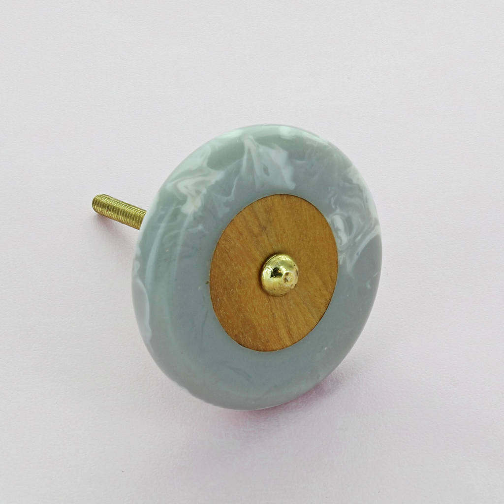 Mary Edition I Marble Effect Coloured Door Knobs By G Decor