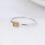 Genuine Citrine Crystal Ring In Sterling Silver, thumbnail 2 of 11