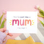 'Just Like A Mum To Me' Card, thumbnail 2 of 9