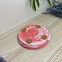 Pink Marbled Round Trinket Tray Dish, thumbnail 6 of 6