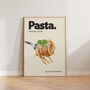 Retro Kitchen Dining Room Pasta Wall Print, thumbnail 1 of 5