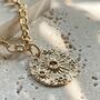 Celestial Sun Pendant Statement Necklace, thumbnail 2 of 5