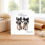 Leopard Print Stilettos Birthday Card For Bestie, thumbnail 2 of 3