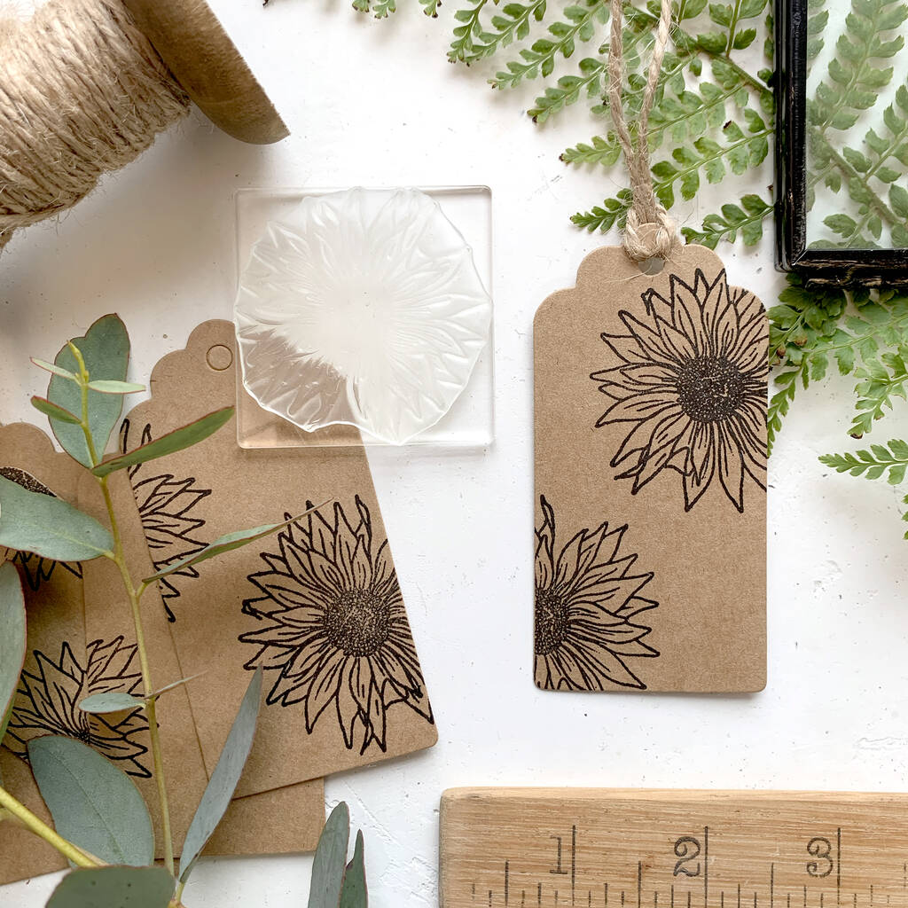 Gerbera Flower Clear Rubber Stamp, 1 of 7