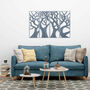 Four Piece Wooden Tree Modern Wall Art For Any Room, thumbnail 11 of 12