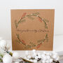 Embroidered Christmas Wreath Card Kit – Set Of Three Or Six With Envelopes, Hand Embroidery, thumbnail 4 of 7