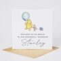 Winnie The Pooh With Piglet New Baby Girl Card, thumbnail 2 of 2
