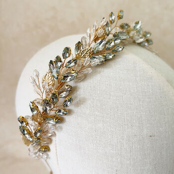 Pale Green Crystal Tiara, 6 of 6