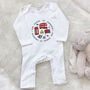 King Charles Coronation Illustrated Babygrow, thumbnail 4 of 5