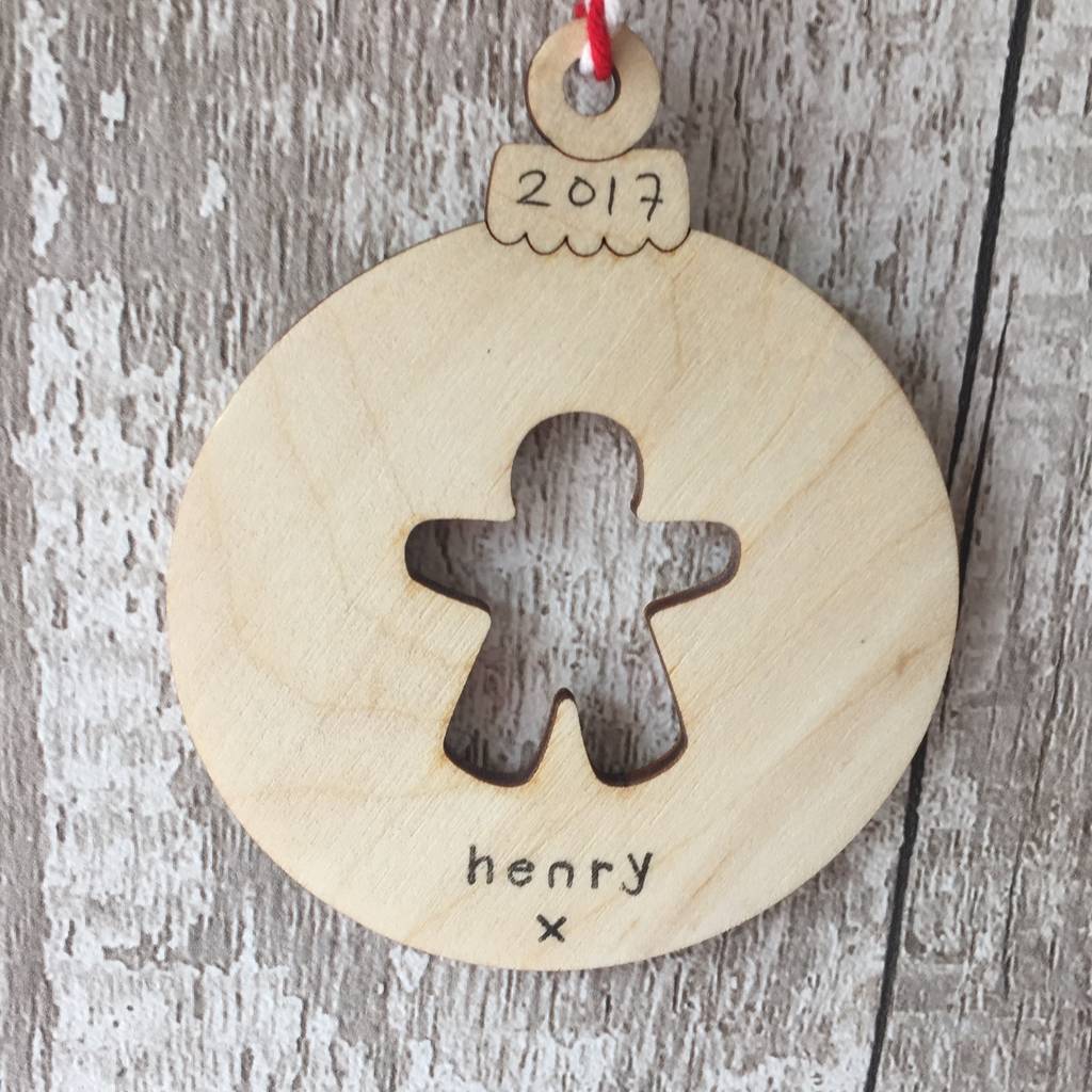 Personalised Christmas Tree Decoration By Kitty's