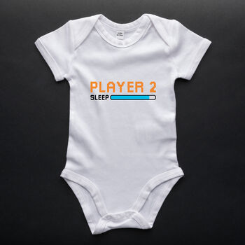 Player One/ Two Matching Parent And Baby Gaming Outfit, 3 of 4