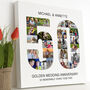 Personalised Golden Wedding Anniversary Photo Collage, thumbnail 7 of 9