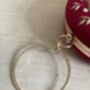 Hot Pink Circular Velvet Bangle Clutch Bag, thumbnail 6 of 7