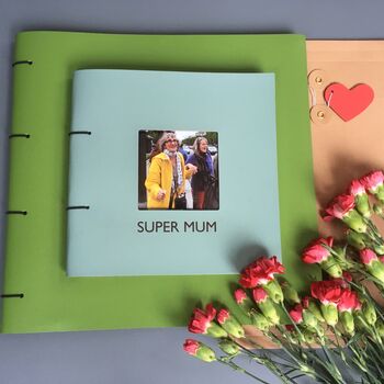 Personalised Leather Photo Album Frame Fronted, 8 of 9