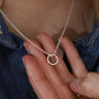 Infinity Necklace In Silver Or 18ct Gold Vermeil Plated, thumbnail 4 of 10