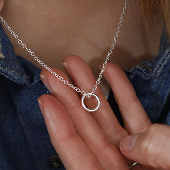 Infinity Necklace In Silver Or 18ct Gold Vermeil Plated, 4 of 10