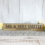 Personalised Mr And Mrs Wooden Wedding Sign, thumbnail 3 of 5