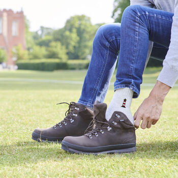 Lighthouse Wool Socks Embroidered Gift For Coastal Lovers, 8 of 12