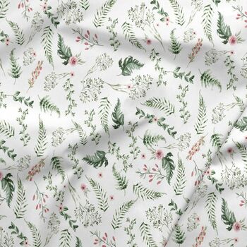 Small Meadow Fern Cot Bed Sheet, 2 of 3