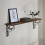 Traditional Wall Shelf With Brackets, thumbnail 2 of 7