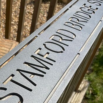 Stamford Bridge Metal Football Street Sign – Designed And Made In Britain, 12 of 12