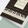 Piano Music Birthday Card | Sheet Music Card, thumbnail 7 of 8
